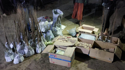 Razia Petasan Jelang Idul Fitri, Polisi Bangkalan Sita Dua Kuintal Bubuk Petasan