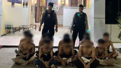 Gelar Arak Arakan di Jalan Raya Saat Sahur, Puluhan Remaja Ditangkap Polisi