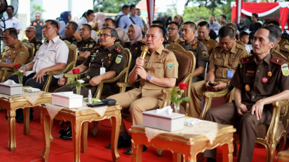 Tinjau Pasar Murah Kejati Sumsel, Pj Gubernur Agus Fatoni Apresiasi Launching Program Adhyaksa Peduli Anak Umang Serentak se-Sumsel