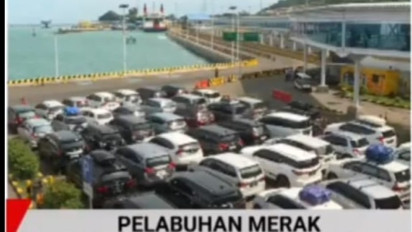 Info Mudik, H-4 Lebaran Ribuan Pemudik Menumpuk di Pelabuhan Merak