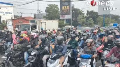 Info Mudik, Hingga Sabtu Siang 3 Ribu Motor Per Menit Melintas di Jalur Pantura Cirebon, Lalu Lintas Terpantau Padat