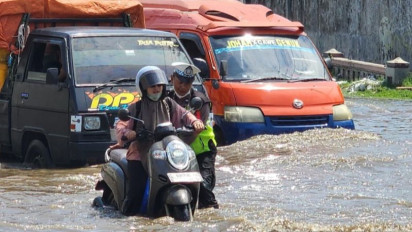 Info Mudik, Sempat Rendam Jalur Utama Arus Pemudik di Semarang dari Subuh, Banjir Sudah Mulai Surut!