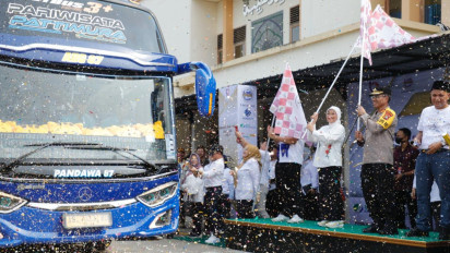 Lepas Pemudik Karyawan Panasonic Gobel, Menaker: Ini Tanda Kemitraan Telah Dibangun