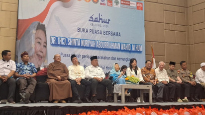 Buka Bersama dengan Perhimpunan Tionghoa, Istri Gus Dur Sinta Nuriyah: Kita Ini Bersaudara