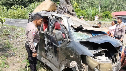 Dua Pemudik Tewas dalam Kecelakaan Maut di Jalan Lintas Sumatera, 11 Penumpang Lainnya Luka-luka