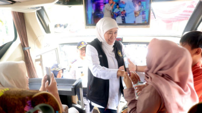 31,3 Juta Pemudik Masuk Jatim, Khofifah: Tuntaskan Rasa Rindu dengan Wisata dan Kulineran