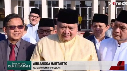 Sebut Kondisi Golkar Sejalan dengan Makna Idul Fitri, Airlangga Hartarto Singgung Kemenangan Pemilu: Kontestasi Sudah Berakhir