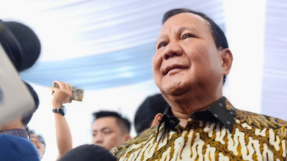 Prabowo Hanya Senyum Saat Ditanya Soal Pertemuannya dengan Megawati Soekarnoputri
