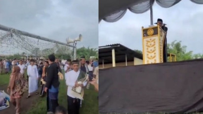 Viral Khotbah Shalat Id Bahas Pemilu Curang Sampai Bawa-bawa Jokowi, Jamaah Langsung Bubar Jalan