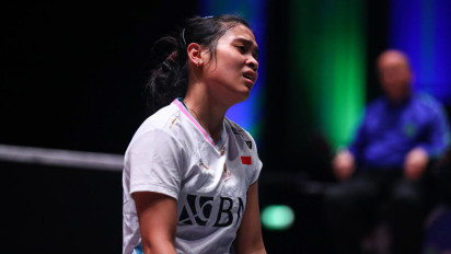 Ngilu, Gregoria Mariska Ungkap Sudah Rasakan Cedera Sejak Sebelum Tanding di Denmark Open 2024