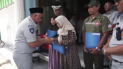 Jasa Raharja Berikan Santunan ke 3 Ahli Waris Korban Tewas Kecelakaan Bus Rosalia Indah