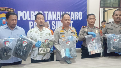 Polres Tanah Karo Tembak Pelaku Perampokan Turis WNA di Objek Wisata Air Terjun Sipiso Piso