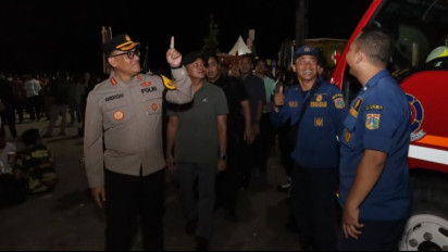 Pengunjung Ancol Ramai Hingga Malam Hari Polres Jakut Siaga Pengamanan