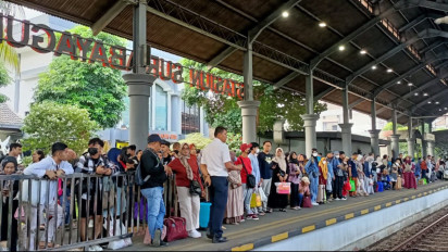 Arus Balik H+3 Lebaran, 29 Ribu Lebih Penumpang Tiba di KAI Daop 8 Surabaya