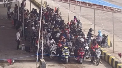 Senin Pagi, Arus Balik Kendaraan di Pelabuhan Bakauheni Mulai Lengang