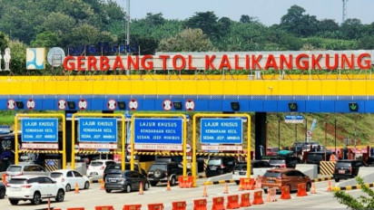 Puncak Arus Balik Lebaran Terlewati, Gerbang Tol Kalikangkung Semarang Kembali Normal Dua Arah