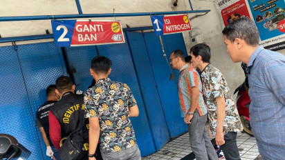 Usai Lebaran 2 Bengkel Ban Motor di Bekasi di Bobol Kawanan Pencuri, Isi Bengkel Habis Dikuras