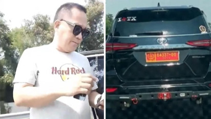 Pria Arogan Pengemudi Fortuner Tak Berkutik Saat Diringkus Polisi, Buang Plat Nomor TNI hingga Sembunyikan Mobilnya
