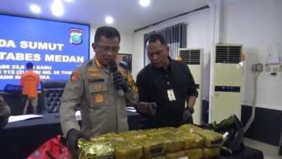 Hendak Beredar di Dua Pulau, Sabu 28,3 Kg Jaringan Internasional Digagalkan Satresnarkoba Polrestabes Medan