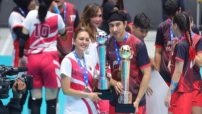 Hadir di Laga Red Sparks vs All Star, Donna Agnesia Ungkap Harapan Besar