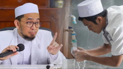 Memangnya Boleh Setelah Wudhu Wajah Langsung Dikeringkan Pakai Handuk? Ternyata Ustaz Adi Hidayat Jawab Tegas Hukumnya….