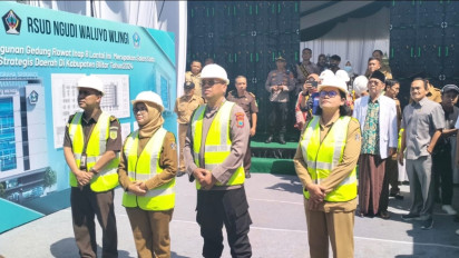 Tingkatkan Pelayanan Kesehatan untuk Masyarakat, RSUD Ngudi Waluyo Wlingi Bangun Gedung Rawat Inap 8 Lantai