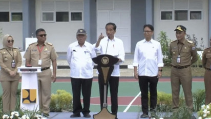 Presiden Jokowi Resmikan 147 Infrastruktur Rekonstruksi Pascagempa yang Melanda Sulawesi Barat 2021 Lalu
