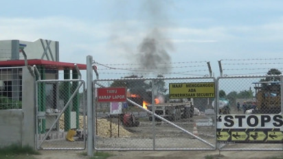 Kepulan Asap dan Api dari Sumur Gas Pertamina Gemparkan Warga Tuban