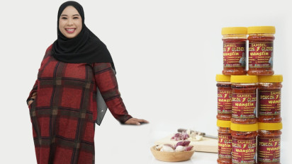 Sri Agustin, Nasabah Mekaar Yang Dipuji Jokowi Berbagi Tips Eksis Jalani Usaha Sambel