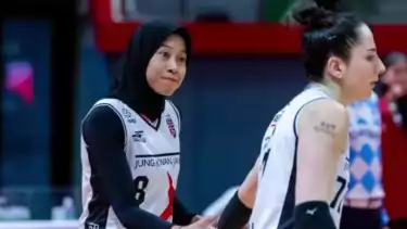 Atlet voli asal Indonesia, Megawati Hangestri bersama Gia di Red Sparks. Source: KOVO