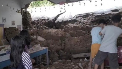 Bangunan Sekolah di Kolaka Roboh Ditimpa Tanah Longsor, Dua Kelas Porak-poranda