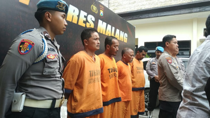 Polisi Beberkan Kronologi Penangkapan 4 Perampok di Kalipare Malang