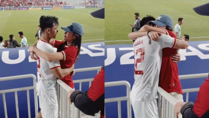 Momen Manis Pratama Arhan Peluk Cium Mesra Azizah Salsha Usai Kalahkan Korea Selatan