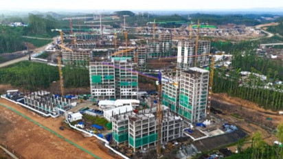 Ikut Telan Anggaran Rp4,3 Triliun di Kuartal I-24, Progres 47 Tower Rusun ASN di IKN Hampir setengah Jalan