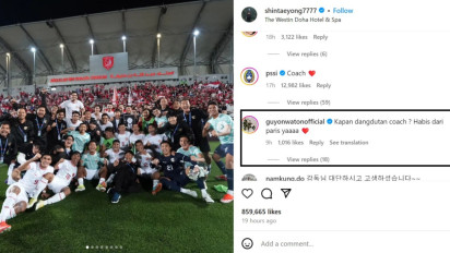 Shin Tae-yong Pamerkan Foto Selebrasi Kemenangan Timnas Usai Tanding di Qatar, Netizen: Kapan Dangdutan Coach?