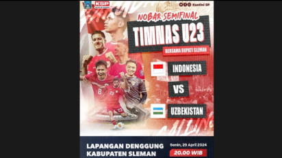 Euforia Timnas, Bupati Sleman Siapkan Nobar Indonesia vs Uzbekistan Bersama Warga