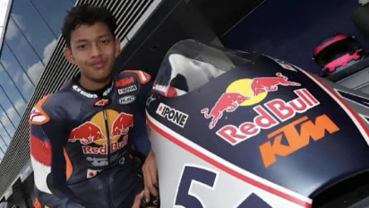 Kata-kata Veda Ega Pratama usai Raih Juara di Race 2 Red Bull Rookies Cup 2025 di Jerman