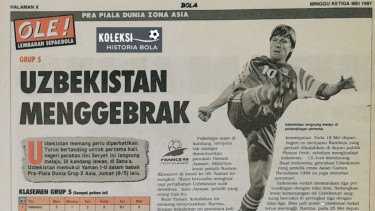 Catatan Nostalgia, Uzbekistan Pernah Kalahkan Indonesia dengan Skor Telak di Kualifikasi Piala Dunia 1998 zona Asia