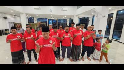 Dukung Timnas, Remas Masjid di Sidoarjo Gelar Doa Bersama