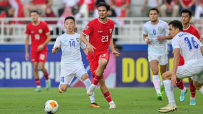 Detik-detik Nathan Tjoe-A-On Tegur Ramadhan Sananta yang 'Guling-guling' di Laga Timnas Indonesia U-23 Vs Uzbekistan