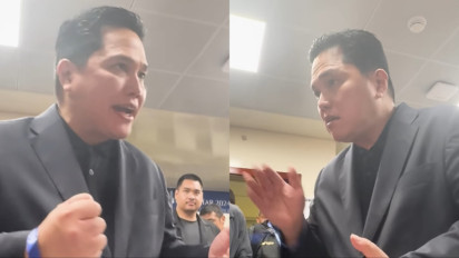 Reaksi Erick Thohir Usai Indonesia Kalah dari Uzbekistan, Langsung Datangi Ruang Ganti Timnas Indonesia dan Bilang Begini