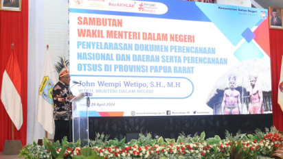 Buka Musrenbang Provinsi Papua Barat, Wamendagri Ingatkan Pentingnya Sukseskan Pilkada Serentak