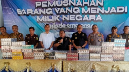 Bea Cukai Bojonegoro Musnahkan Barang Ilegal Selama 5 Tahun