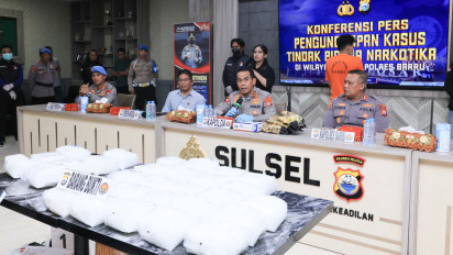 Lewat Jalur Tikus di Barru, Kurir Narkoba Terima 47 Kg Sabu dari Tarakan, 17 Kg Telah Beredar