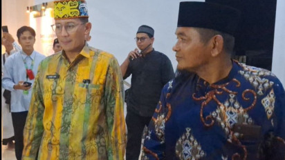 Ekonomi Kreatif dari Umroh dan Haji  Bernilai Hingga  Rp65 Triliun, Sandiaga  Uno:  Peluang Usaha  Buat  Santri