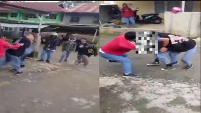Siswa SMK di Tana Toraja Terlibat Adu Jotos Depan Sekolah