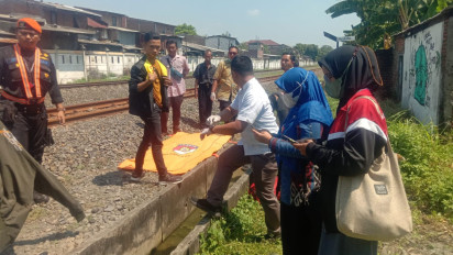 Suami Terobos Palang Pintu Kereta Api di Semarang, Istrinya Jatuh dan Tersambar KA Sembrani