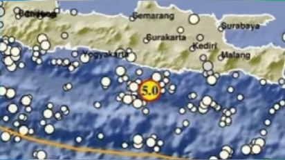 Gempa Bumi M 4,8 Guncang Pacitan, Getaran Terasa Hingga Nganjuk