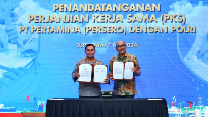 Pertamina dan Polri Tandatangani Kerja Sama Pengamanan Objek Vital Nasional