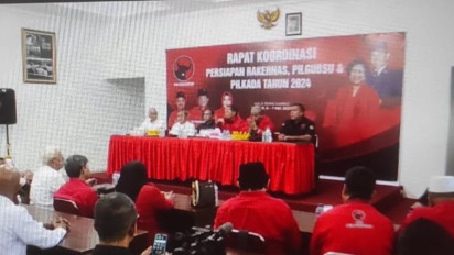 Viral Foto Jokowi Tidak Terpasang Bersanding dengan Wapres, PDI Perjuangan Sumut: Jatuh Saat Pasang Backdrop